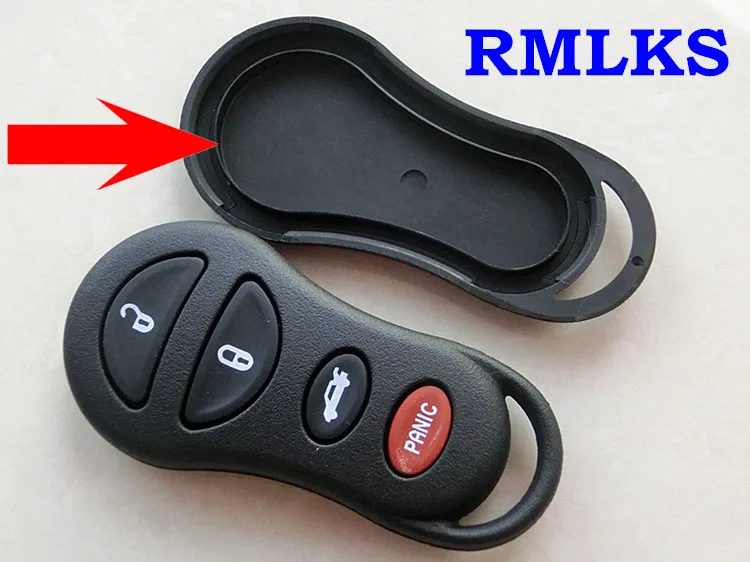 RMLKS бесключевое управление дистанционным управлением автомобильный брелок крышка оболочки замена для Chrysler для Jeep Cruiser Town Key с кнопкой - Цвет: 4Button