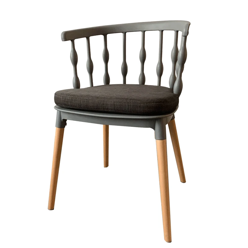 Луи Мода обеденные стулья скандинавские простые ins твердая деревянная Сетка Красный Виндзор туалетный переговоров домашний стол назад - Цвет: S8