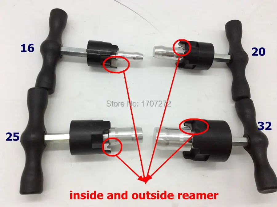 

T-CALIBRATOR tool,(3piece/a set) 16mm 20mm 26mm the whole circle of reamer for pex-al-pex pipe