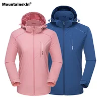 Mountainskin-Chaqueta de senderismo para hombre y mujer, abrigo elástico para deportes al aire libre, impermeable, transpirable, rompevientos para acampar, VA546