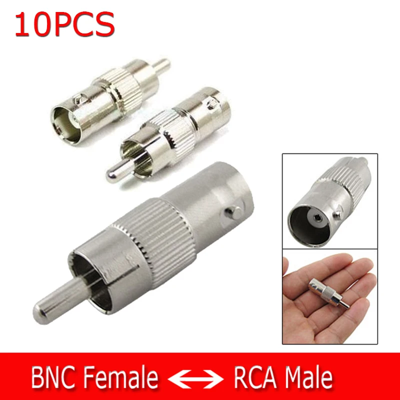 BNC Female to RCA Male COAX Connector Adapter CCTV Camera RG59 LOT