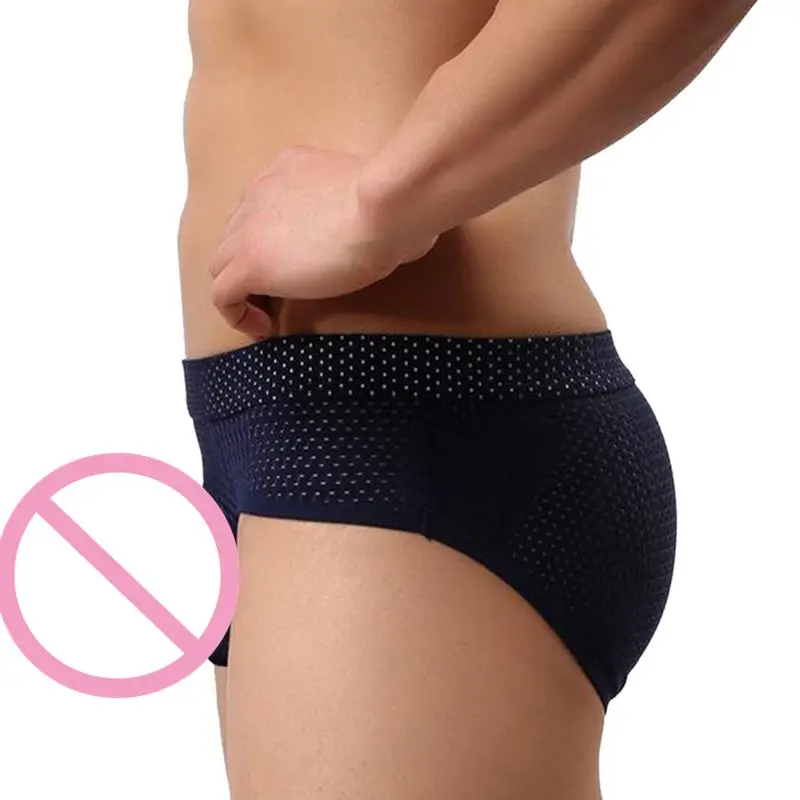 LAAMEI 1PC U Convex Long Pouch Men Panties Mesh Breathable Men