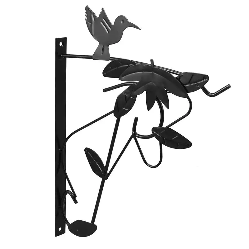 1 шт. настенный крючок креативная корзина из кованого железа цветочный горшок садовый ветровой колокольчик держатель фонаря подарок декор крюк