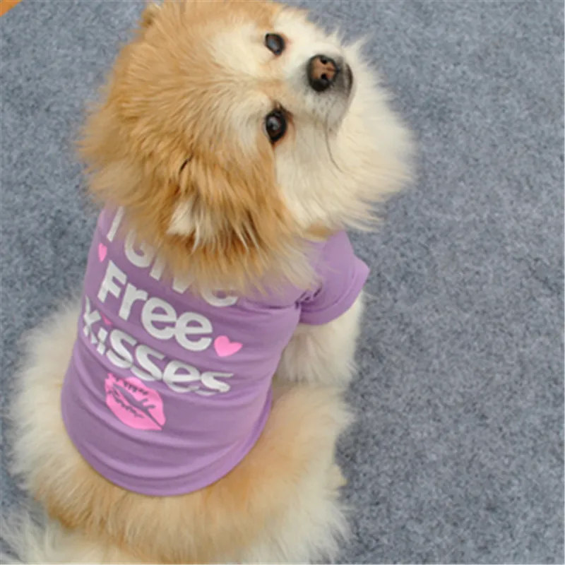 Новинка года; стильная модная Милая футболка принцессы с изображением собаки и кошки; жилет; летнее пальто; Одежда для собак