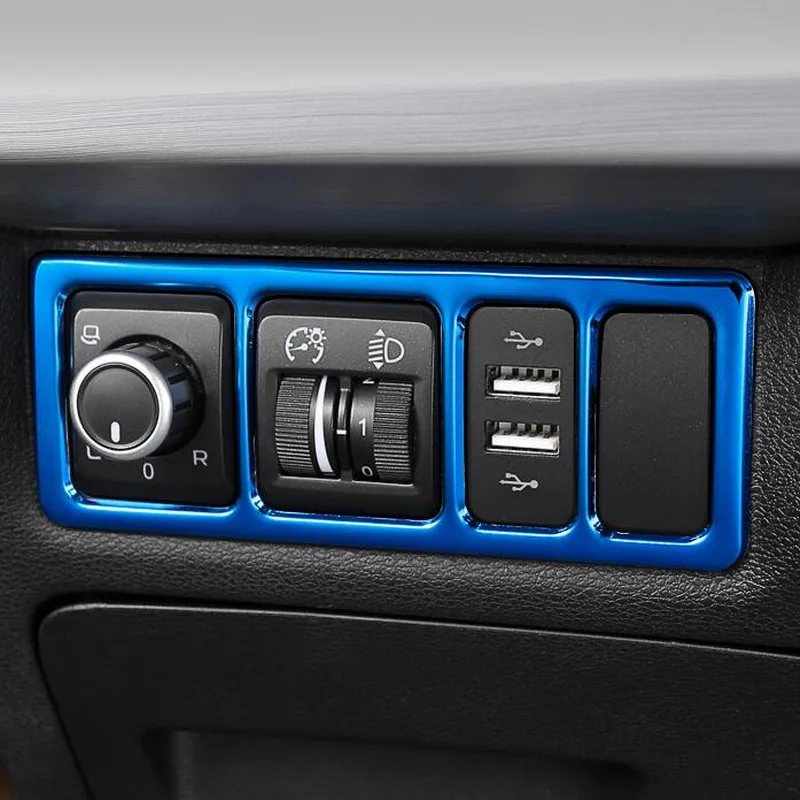 Tonlinker интерьерная наклейка на кнопочный переключатель фар для Geely Atlas 2016 19
