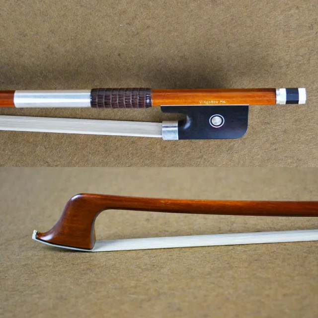 Best price at $396 Cheap Tourte Model MASTER Pernambuco Cello Bow Pure Silver Mounted! All Parts PROFESSIONAL Fitted Free Shipping With a Hard Wood Case