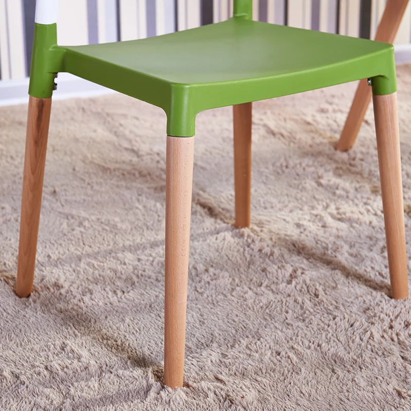 Скандинавское дерево пластиковый стул задняя часть стула, современный и сокращенный модный стул для отдыха, стул кофе