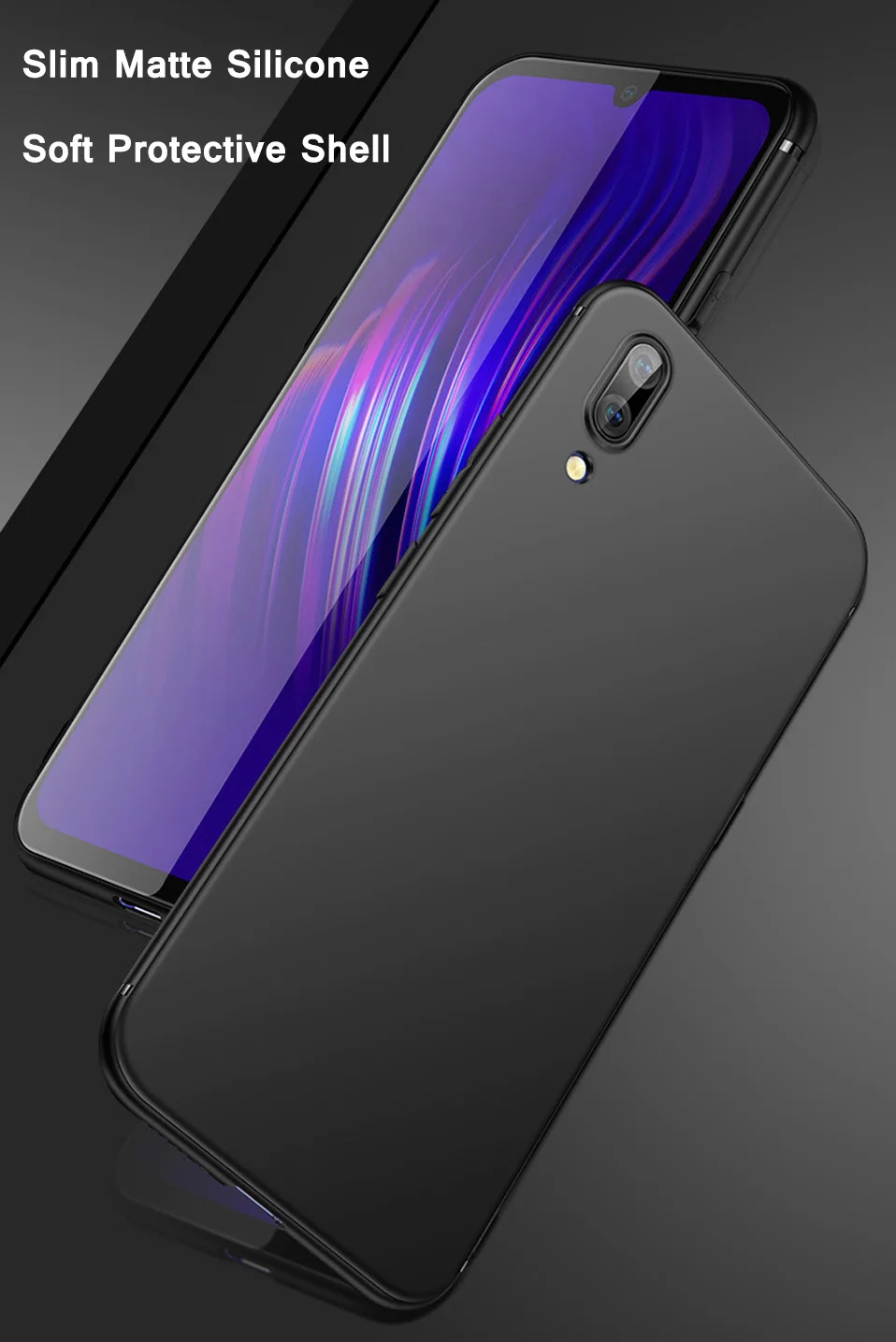 New Luxury Slim Silicon Case For Huawei Nova 3 2 2S plus CoqueTPU Phone Honor V8 V9 V10 Note10 9 Black Soft Matte |