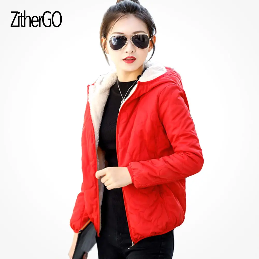 Buy Winter jacket women 2018 New womens down jackets Hooded Casual Coat