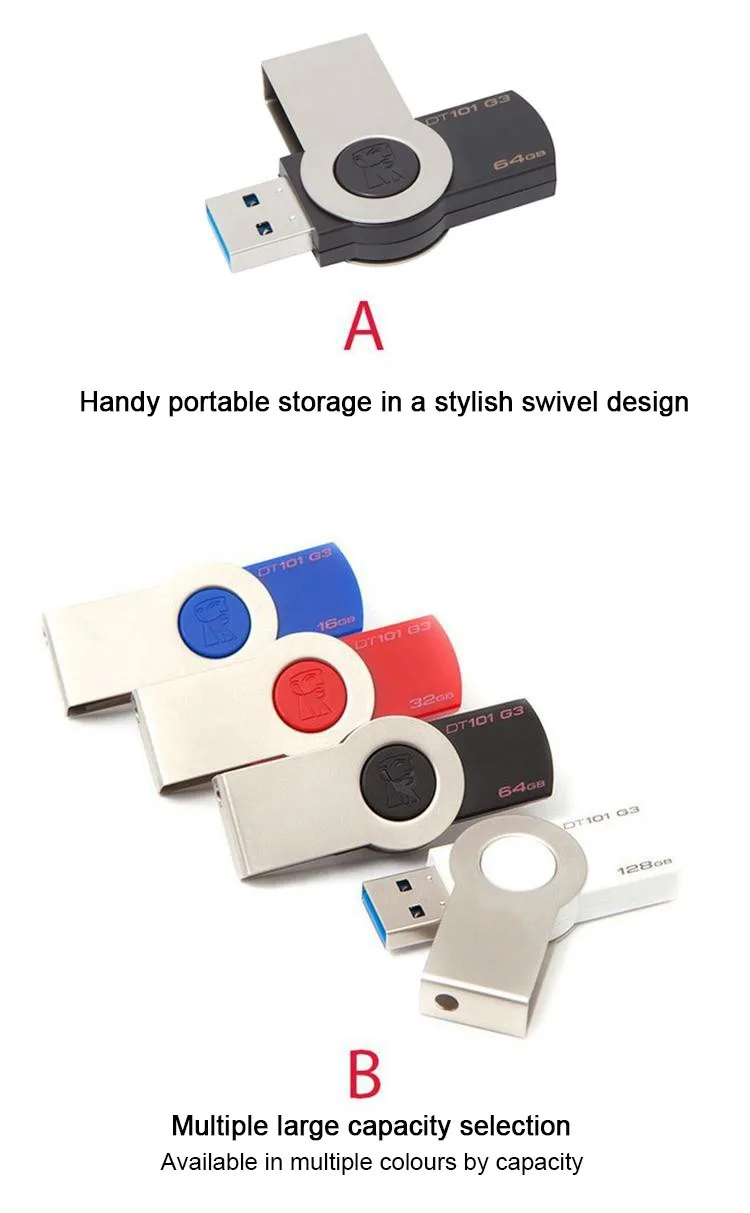 Kingston usb флеш-накопитель 32 Гб 128 ГБ флеш-накопитель Высокоскоростной USB 3,0 memoria usb флеш-накопитель карта памяти