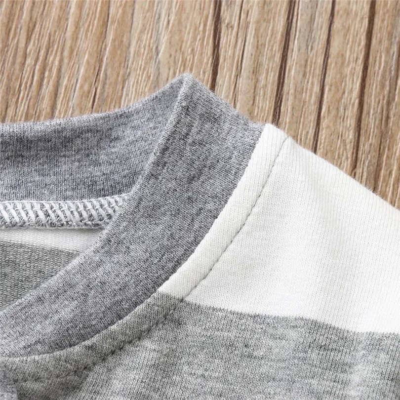 2019 new Newborn Baby Girls Boys Long Sleeve Zipper Packs Stripe Romper Jumpsuit Clothes fashion design (16)