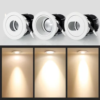 

2pcs 5W 7W 12W 20W Ceiling Spot Lights Round/Oval/Anti-glare LED Downlight Recessed Lamps Indoor Home Hotel White Wash Wall Lamp