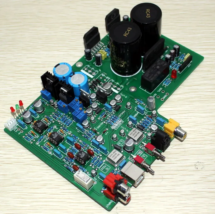 

DAC1955 decoder + LM3886 amplifier board (fiber coaxial USB decoding)