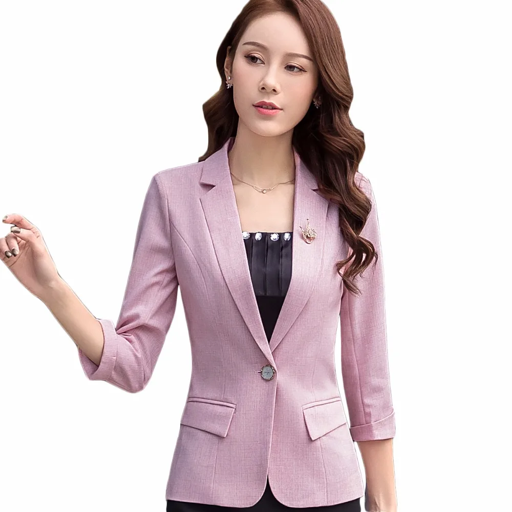 Aliexpress.com : Buy 2018 New Pink Blazer And Jacket Office Lady Style ...