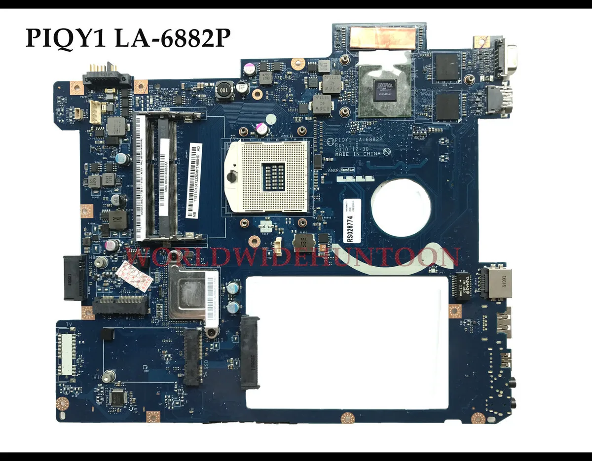 Абсолютно новая материнская плата для ноутбука lenovo Ideapad Y570 PIQY1 LA-6882P HM65 PGA989 DDR3 GT555M 1 ГБ Высокое качество
