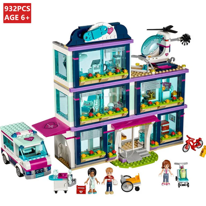 

932Pcs Heartlake City Park Love Hospital Girl Friends Building Blocks Sets Bricks Toys for Children