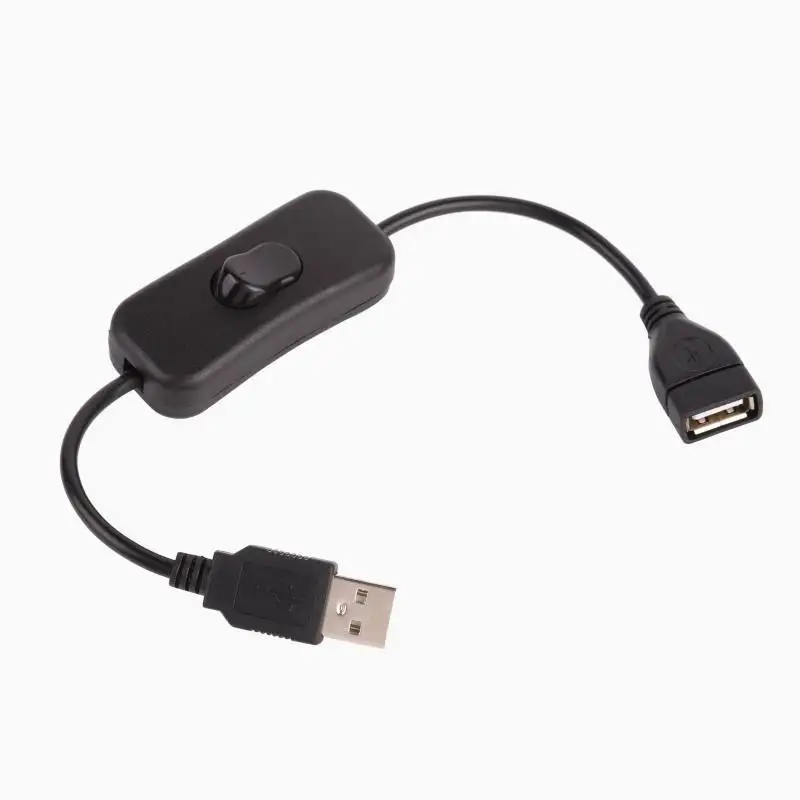 28cm USB Cable USB 2.0 A Male to A Female Extension Extender Black Cord With Switch ON OFF Cable 28cm USB Cable USB 2.0 A Male to A Female Extension Extender Black Cord With Switch ON OFF Cable