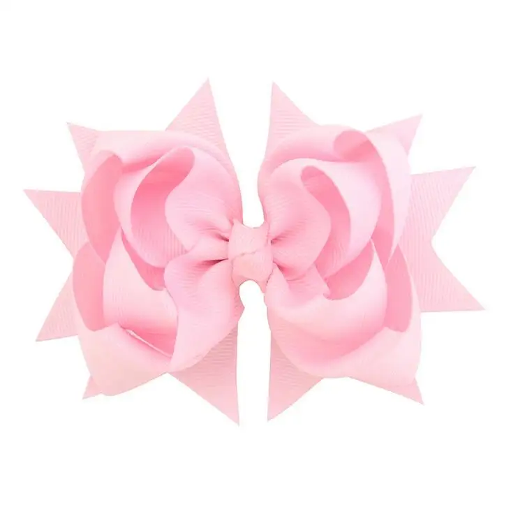 Solid ribbon twisted hairbow15