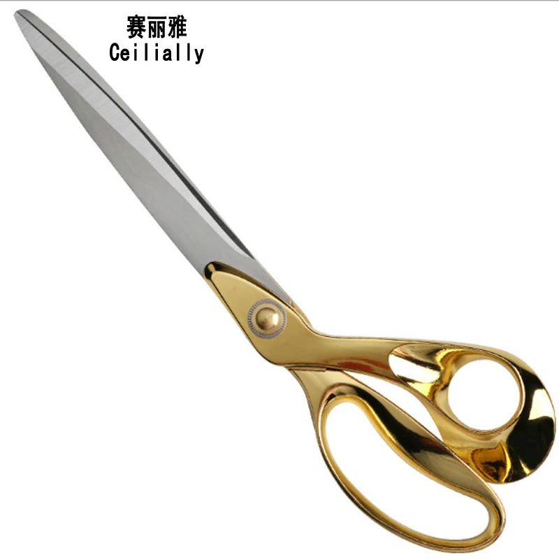 High end 11 Inch Stainless Steel Professional Tailor Scissors Leather