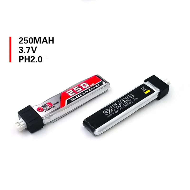 5 шт. GAONENG GNB 1S 250mAh 3,8 V/3,7 V 30C/60C HV Lipo батарея для QX65 Blade Nano QX CPX MSR индуктрикс FPV Tiny7 Beta65S Дрон - Цвет: 5PCS 3.7V with PH2.0