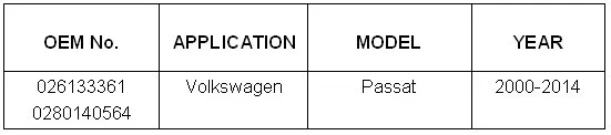 Автоматический Клапан Регулировки Холостого Хода IAC использование OE NO. 026133361, 0280140564 для VW Volkswagen Passat