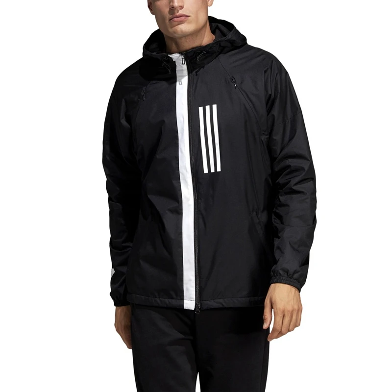 Новое поступление Adidas M WND JKT FL Для мужчин зимнее пальто с капюшоном спортивная одежда