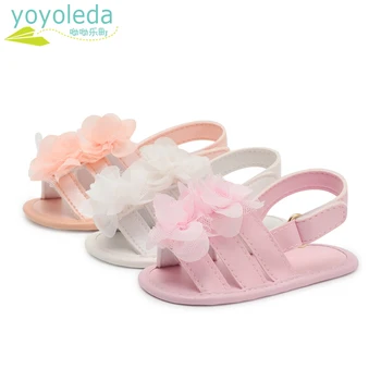 

Fashion Baby Toddler Sandals Girl Casual Shoes Soft Sole PU Leather Pink Flowers Summer Shoes Infant Sandals Girls Shoes