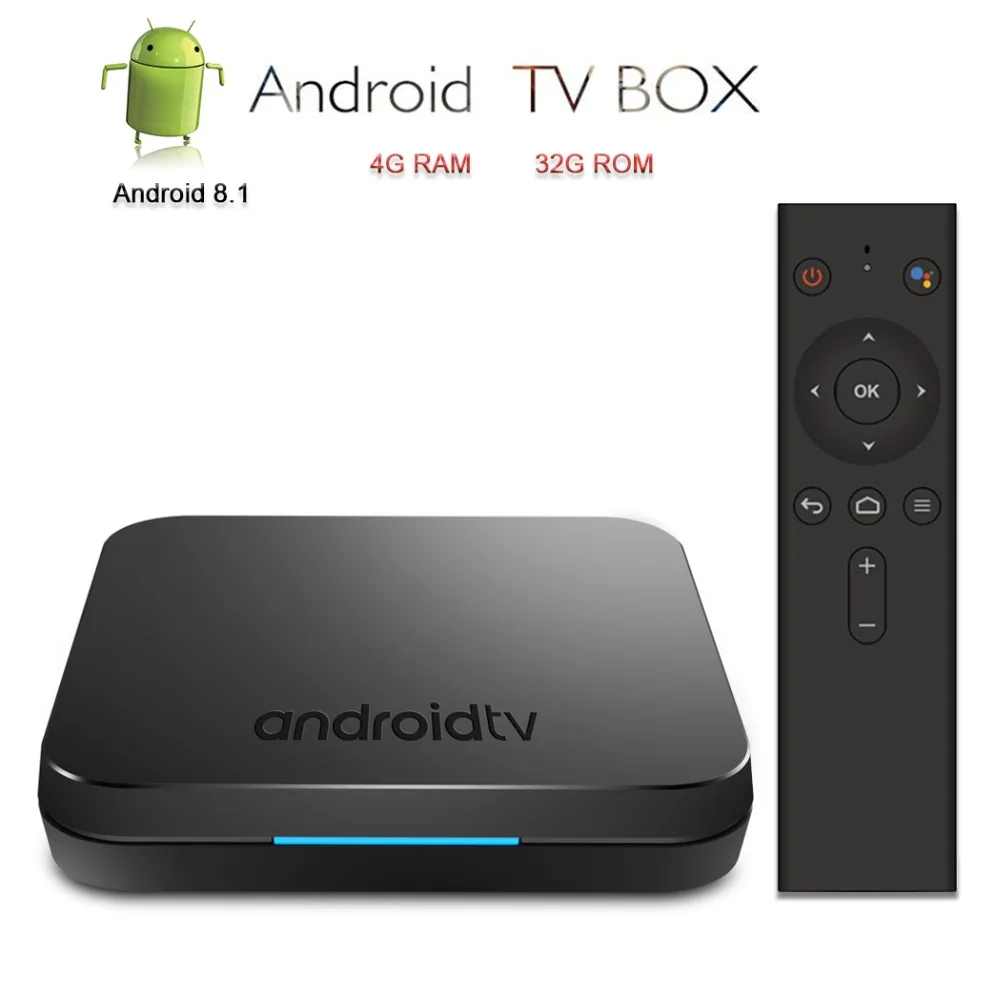 

Mecool Android 8.1 TV Box Smart TV Box 4K Set Top Box H2.65 IP TV Media Player KM9 Tvbox 4G RAM/32G ROM Amlogic S905X2 Dual WiFi