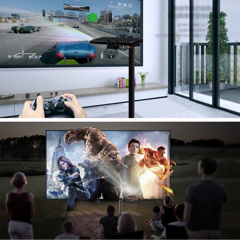 Excellent Blackview MAX 1 Projector Mobile Phone AMOLED 4680mAh Android 8.1 Mini Projector Portable Home Theater 6GB+64GB Smartphone MAX1 3