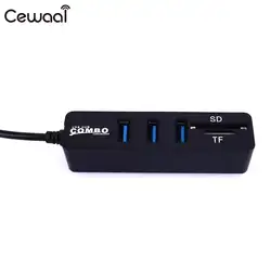 Тип-C USB3.1 концентраторы Card Reader Combo Портативный Тип-C HUB PC компьютер SD/TF HDTV Тип-C сплиттер внутренний проектор 2in1