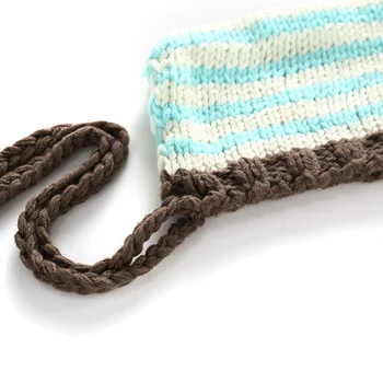 

Newborn Knitted Hat with Pants Suit Long Pigtails Handmade Photography Set YH-17