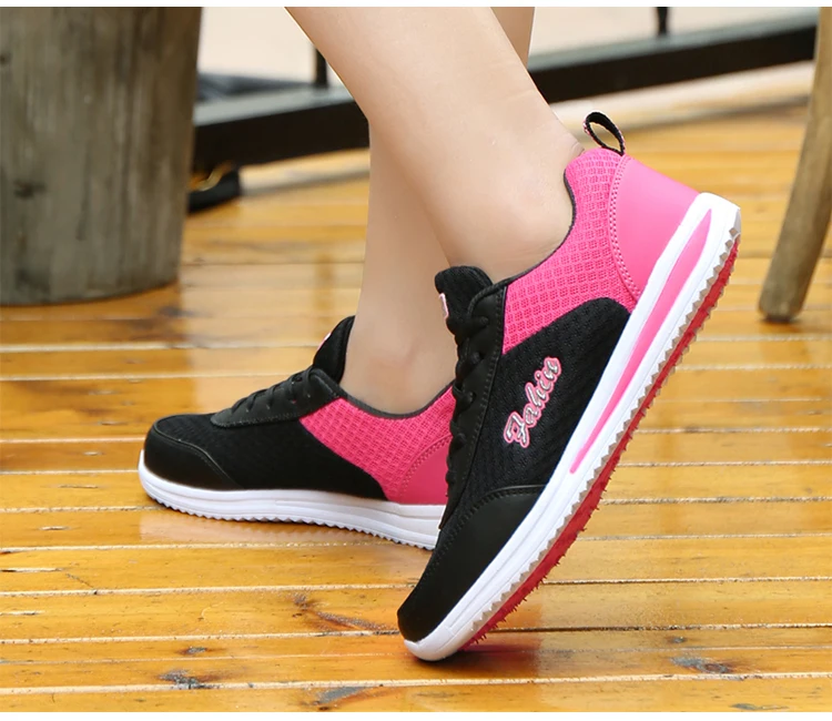 Women Sneakers Shoes, Casual Ladies Lace-Up Sneakers for Girls-Sapato Feminino Breathable, Running and Tennis Shoes for Women Free Shipping