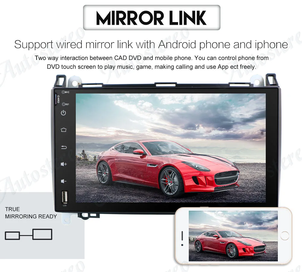 Clearance DSP Android 9 64GB No Car DVD Player GPS navigation For Mercedes Benz Sprinte B200 Vito Viano W469 Auto Radio Multimedia player 37