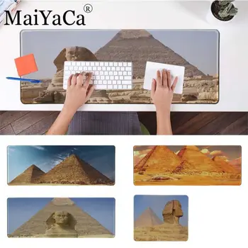 

MaiYaCa Custom Skin Egyptian Pyramids Rubber PC Computer Gamer Mousepad Desk Mat Locking Edge for CS GO LOL Dota