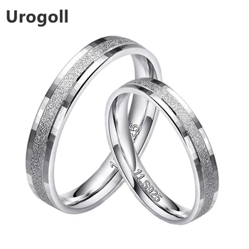 

New 925 Silver Rings for Men Women 100% Real 925 Sterling Silver Top Quality Frosted Flakes Ring Couple Jewelry Finger Ring