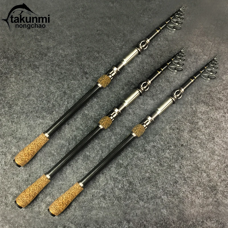 

Series Telescopic Fishing Rod Carbon Retractable 1.8m-2.7m Sea Saltwater Fishing Rod For Trolling Surf Casting ZG-176