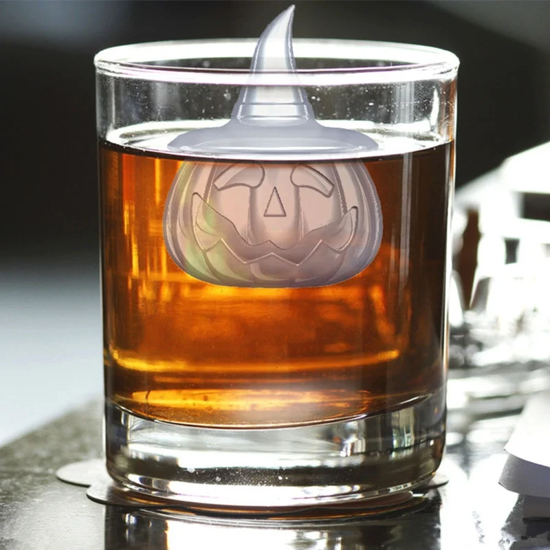 

3D Ice Cube Mold Halloween Gift 3D Pumpkin Ice Cubes Pumpkin Head Shaped Ice cube tray Maker Silicone Bar Party Product