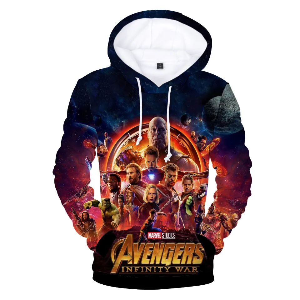 Marvel The Avengers Endgame Quantum Realm Cosplay Costume 3D Hoodies Men Avengers End Game Hoodie Sweatshirt Pullover Jacket