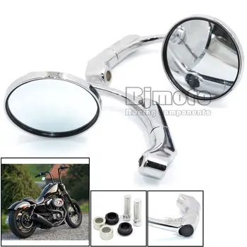 

Aluminum M10 Universal Motorcycle Round Side Handlebar Rear View Mirror for Yamaha Kawasaki Honda Suzuki KTM Triumph Handle bar