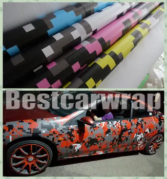 

Navy & Military & Digital Camo Wrap Vinyl Truck Camo Car SUV Real Camouflage With Air bubble Free Decal Sticker 1.52x20m/Roll