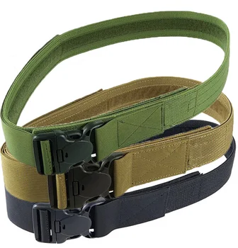 

Tactical Belt Men's Military Belts Army Thicken Canvas Airsoft Outdoor Waistband Adjustable Hunting Rigger Survival Accessories