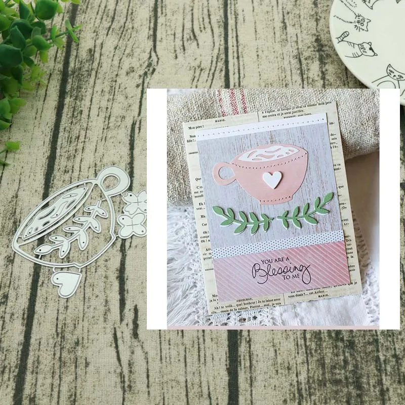 

Cup Metal Cutting Dies Christmas Stencils For DIY Scrapbook Paper Card Decorative Craft Embossing Die Cuts New 2018