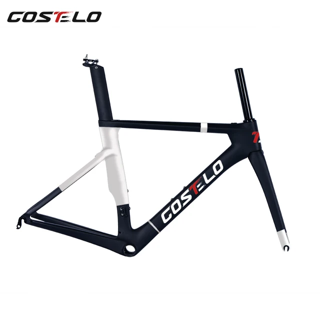Cheap COSTELO 18 NITROGEN carbon road bike frame,fork headset clamp, seatpost Carbon Road bicycle Frame BB86 free shipping