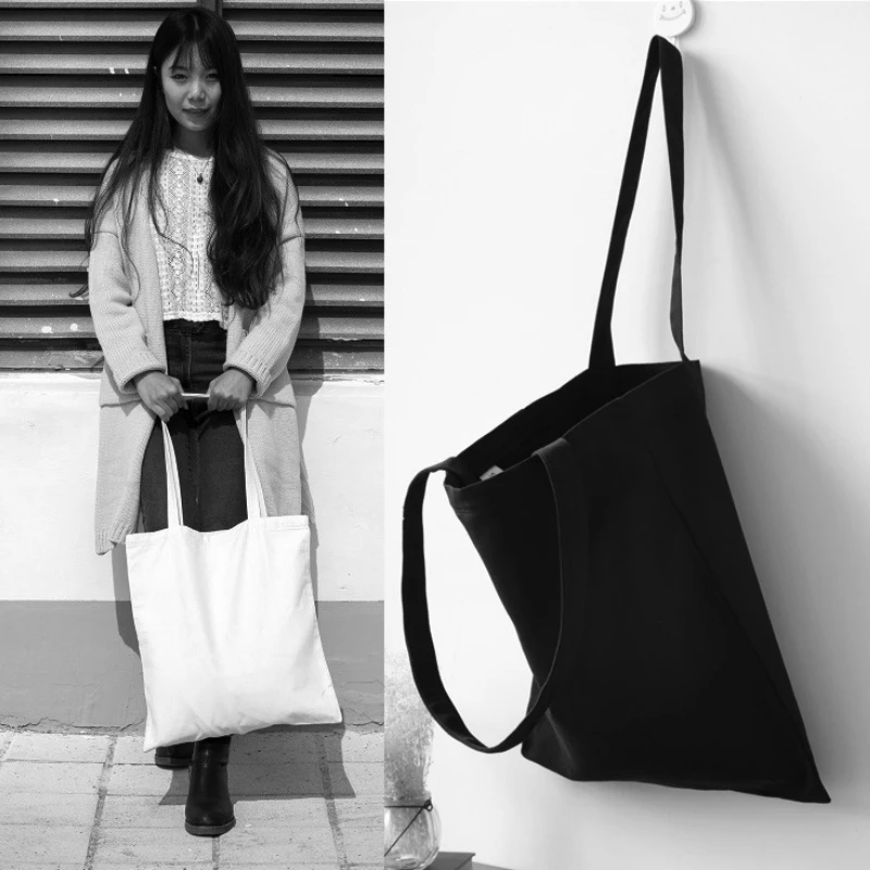 

Zipper Canvas Shoulder Bags 2018 Summer New Hot Fashion Female Casual Simple Solid Color Students School Bags Handbags
