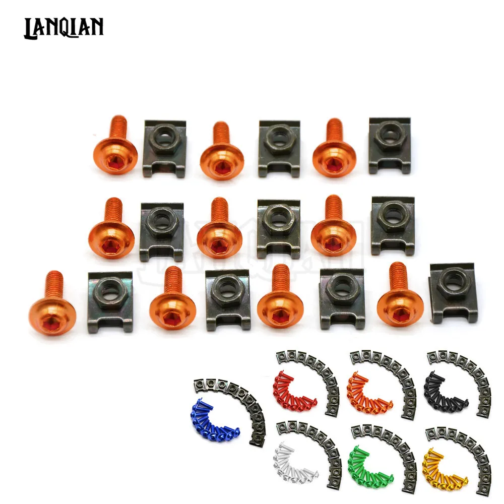 

High quality 6MM Motorcycle Accessories Fairing body work Bolts For KTM 390 Duke RC390 200 Duke RC200 RC125 RC125 125 Duke