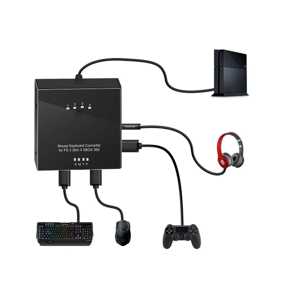  Gaming Mouse Keyboard Controller Converter for PS4 PS3 Xbox One 360