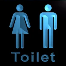 R004 унисекс для мужчин и женщин мужской женский туалет Санузел светодиодный неоновый свет знак