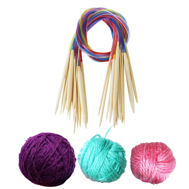 Download Aliexpress.com : Buy Knitting Tools Sweater Needle Color Tube Carbonized Double Pointed Bamboo ...