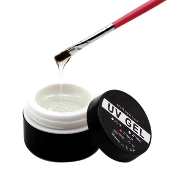 

Nail gel Pink / White / Clear UV Gel crystal nails transparent UV builder gel for french Art Tips Manicure set gel