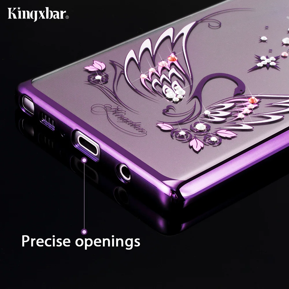 KINGXBAR Case for Samsung Galaxy Note 9 Case Crystal from Swarovski Cover for Samsung Galaxy Note 9 Cover Luxury Transparent     (4)